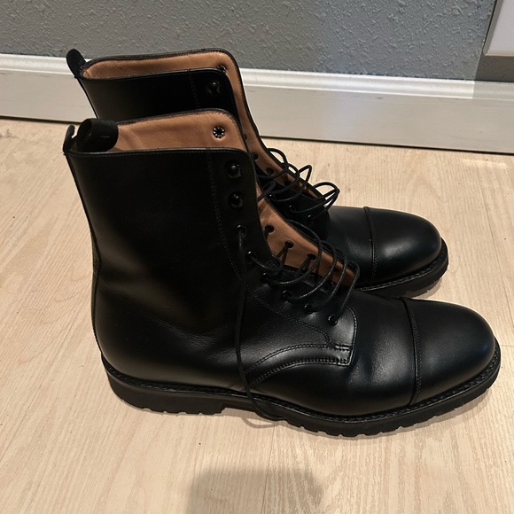 Joseph & Cheaney Men’s Trafalgar Capped Derby boot -black Calf Leather. 8 1/2 - Picture 4 of 11